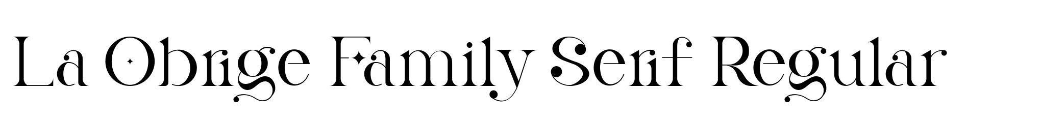 La Obrige Family Serif Regular image
